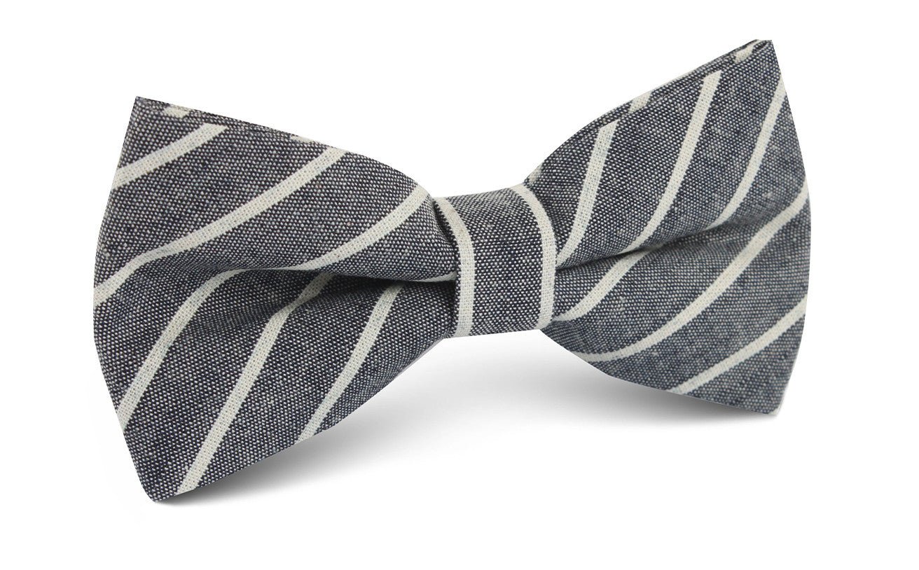 Budapest Pinstripe Bow Tie