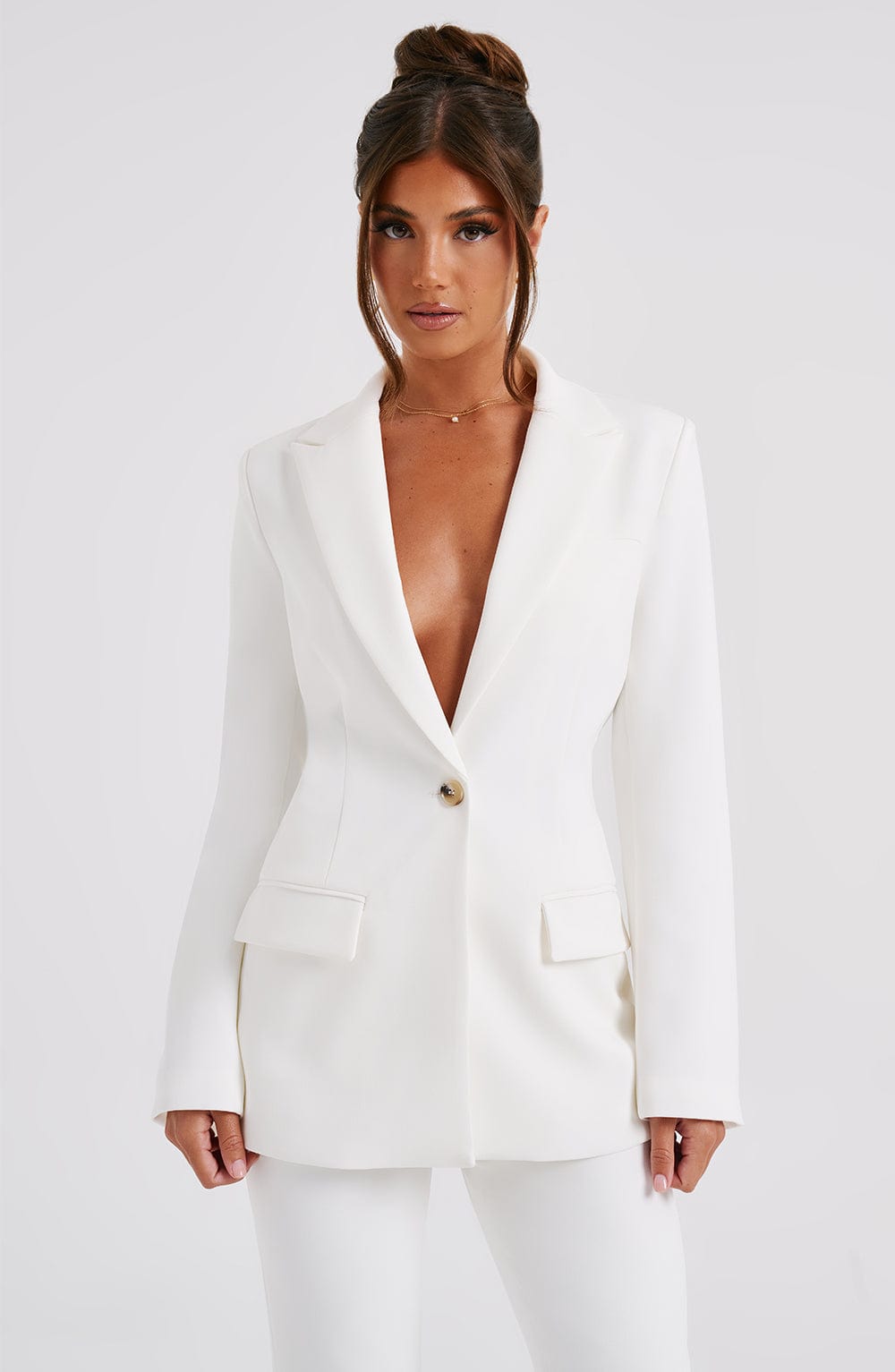 Hazel Suit Jacket - Ivory