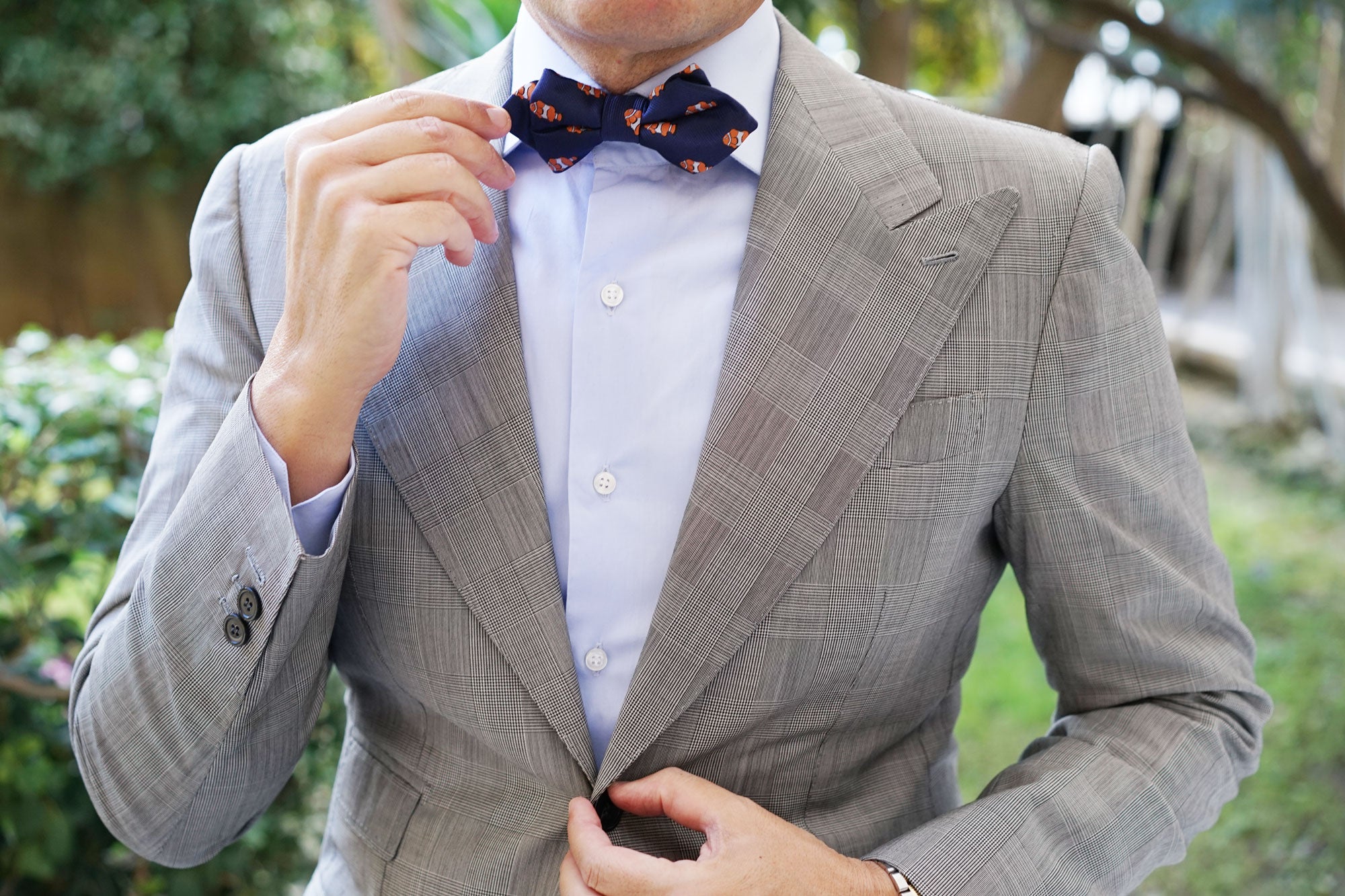 Clown Fish Diamond Bow Tie