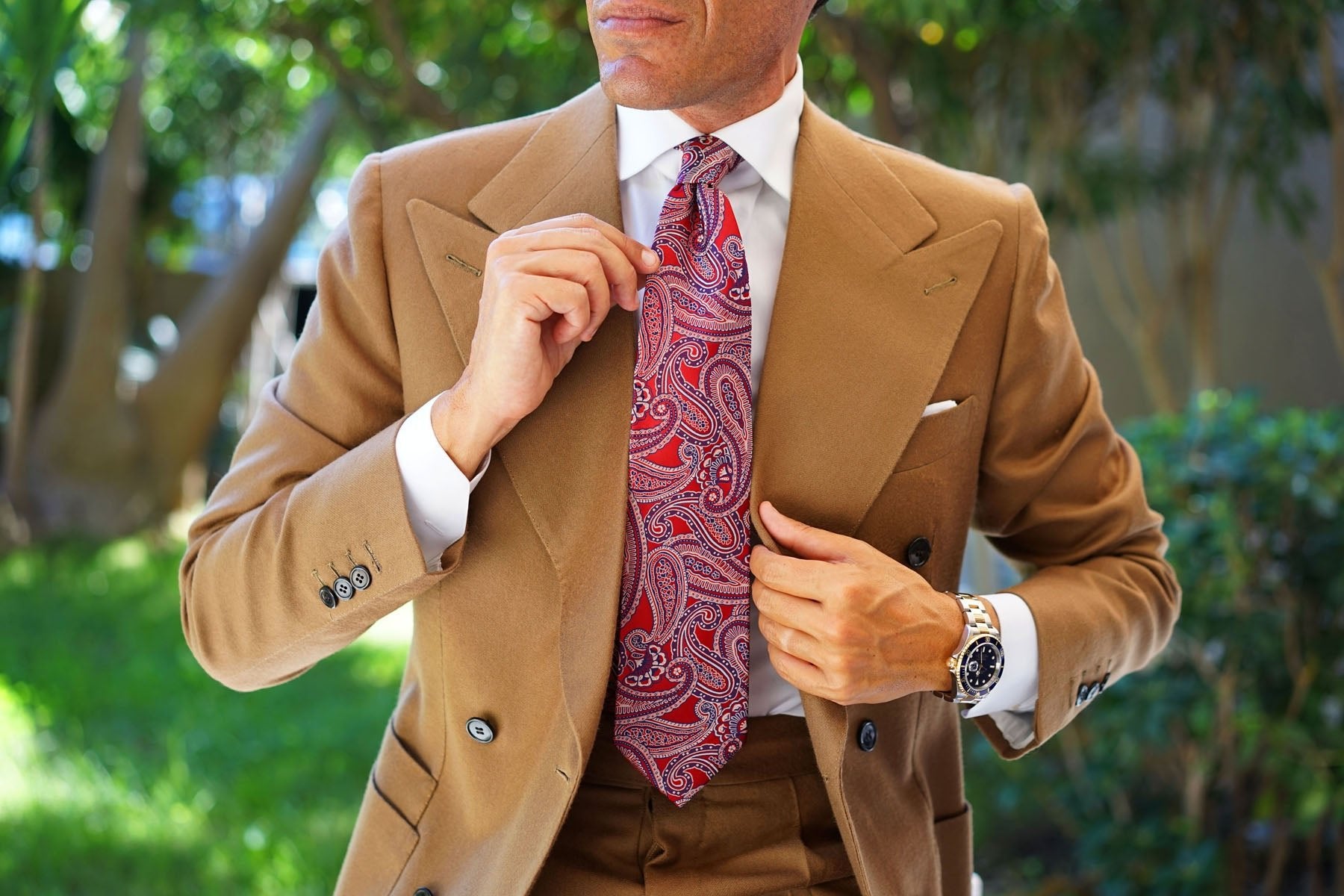 Paisley Red Tie