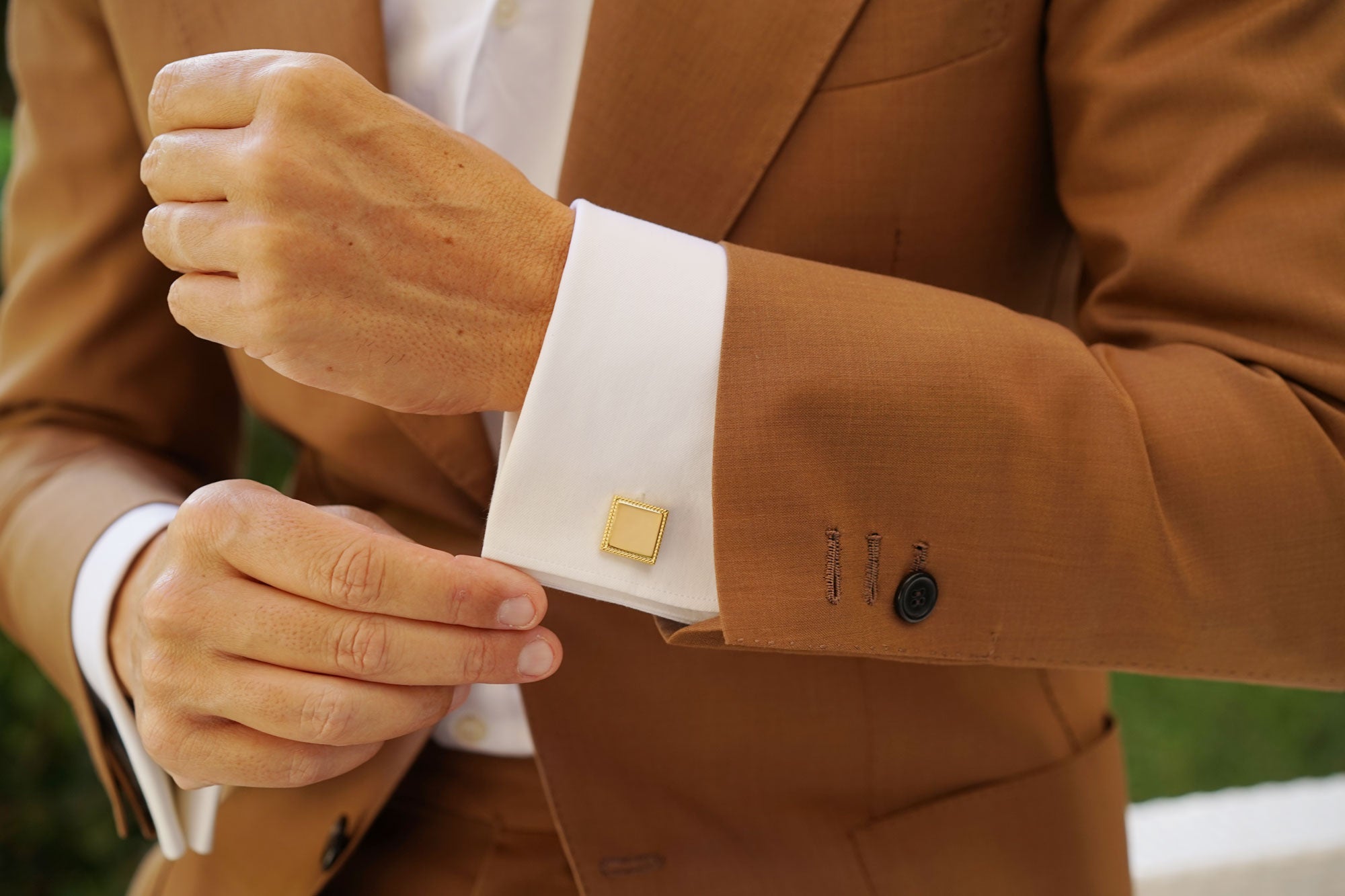 Michelangelo Gold Cufflinks