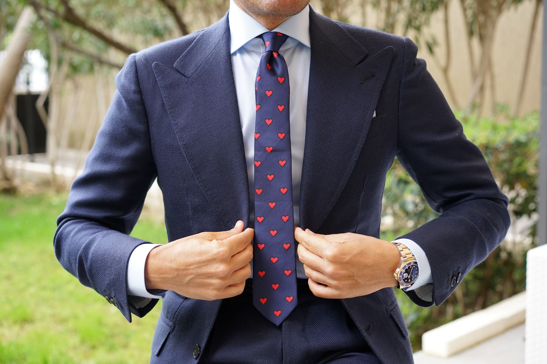 Pixel Love Heart Skinny Tie