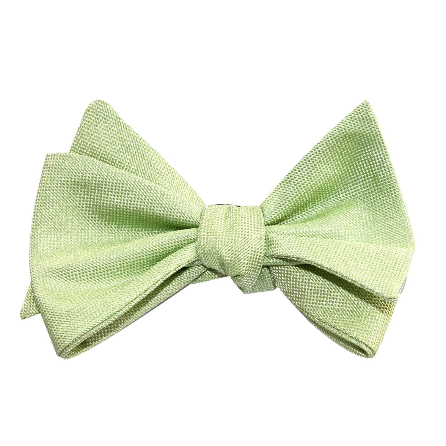 Light Mint Pistachio Green Self Tie Bow Tie