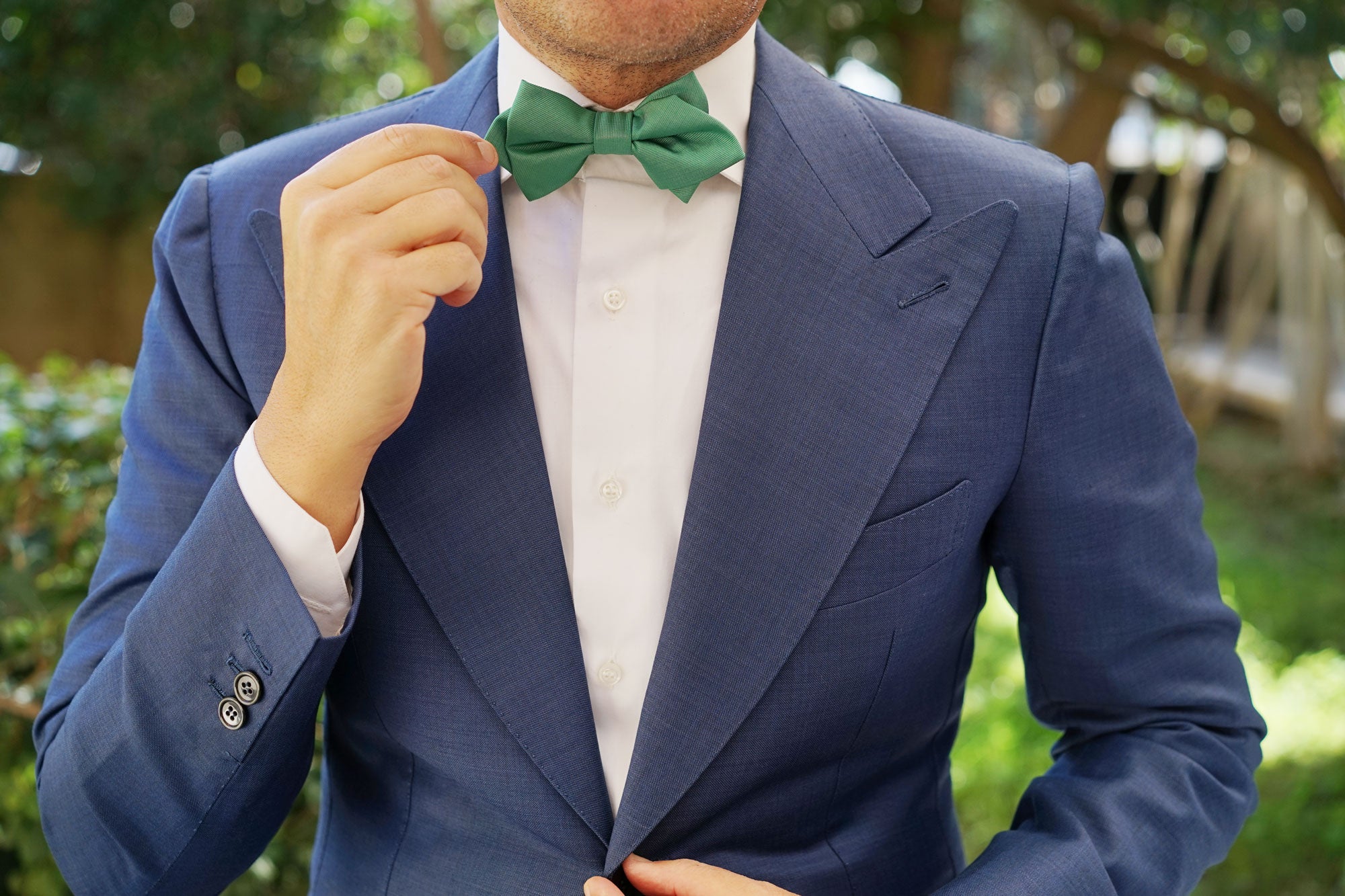 Brazilian Green Diamond Bow Tie