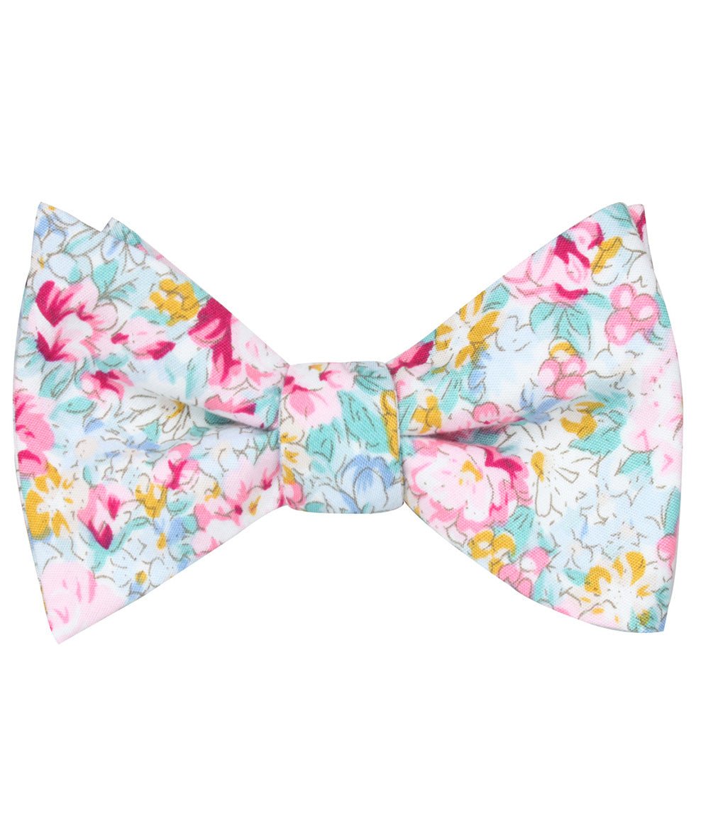 Shinjuku Floral Self Bow Tie