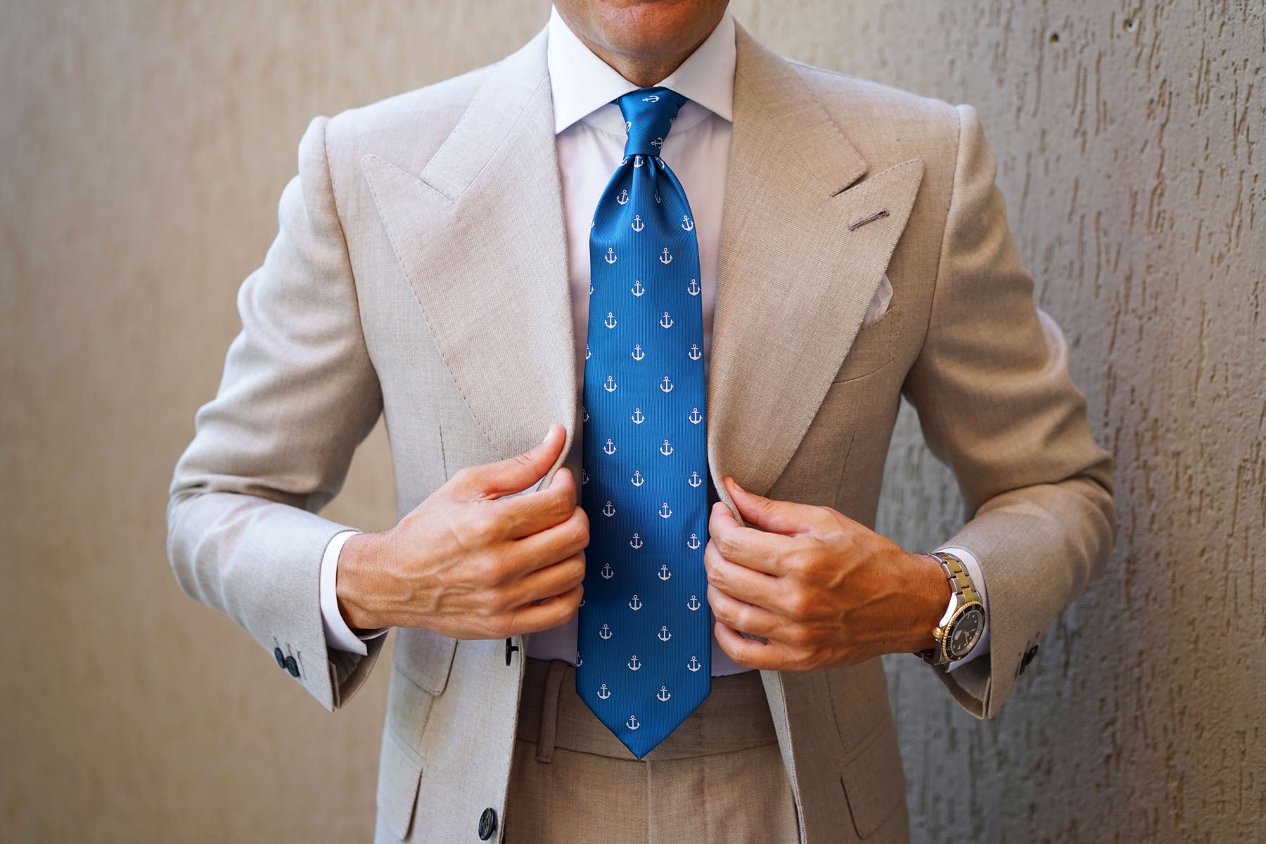 The OTAA Teal Blue Anchor Necktie