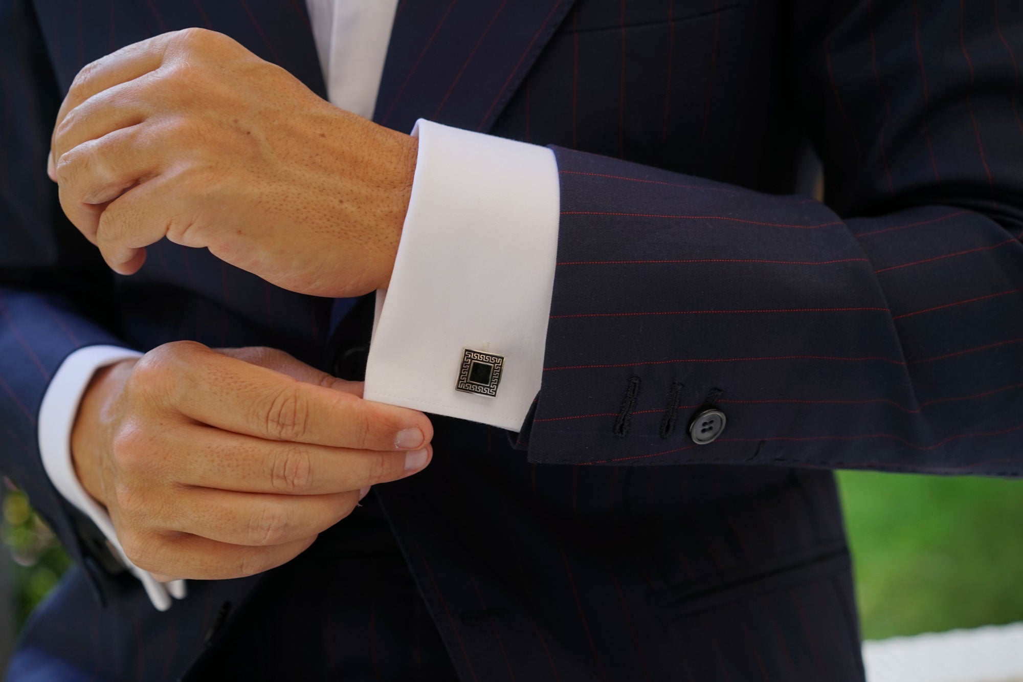 Black Maze Cufflinks