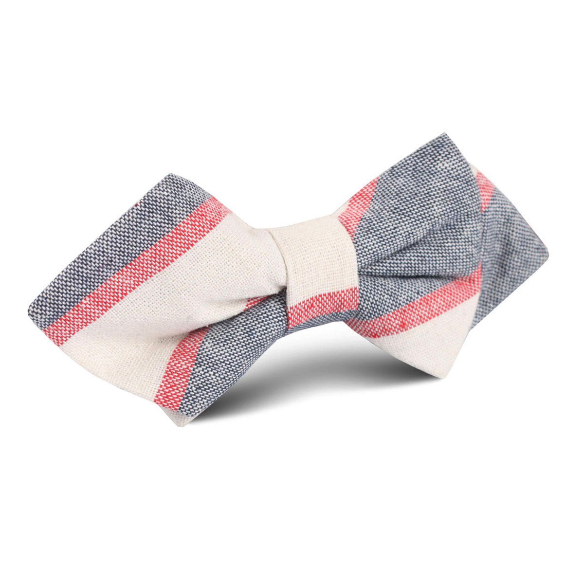 Napoleon Inferno Linen Diamond Bow Tie