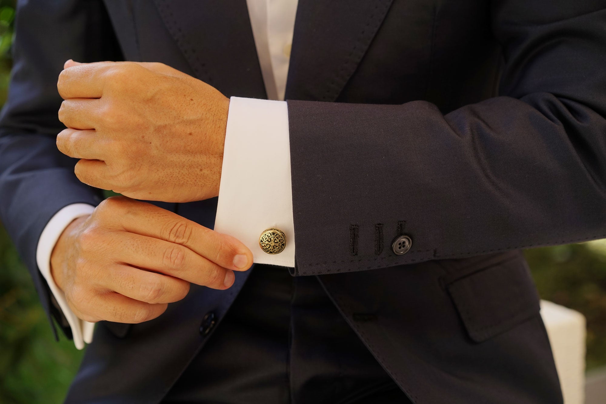 Augustus Caesar Gold Cufflinks