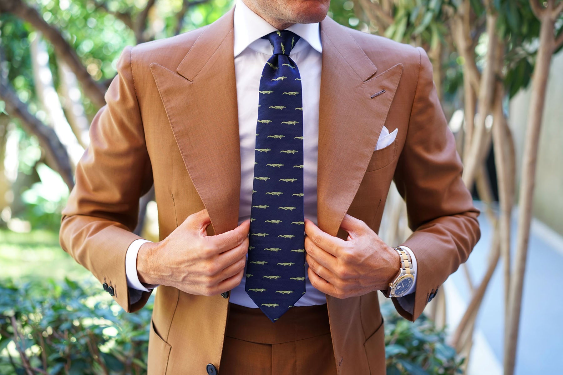 Saltwater Crocodile Tie