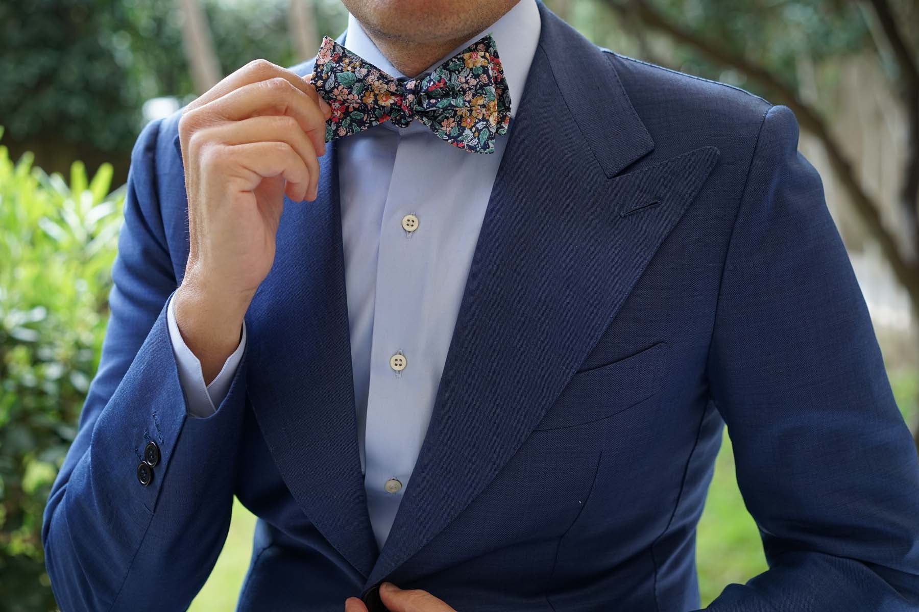 Stura Di Lanzo Floral Self Bow Tie