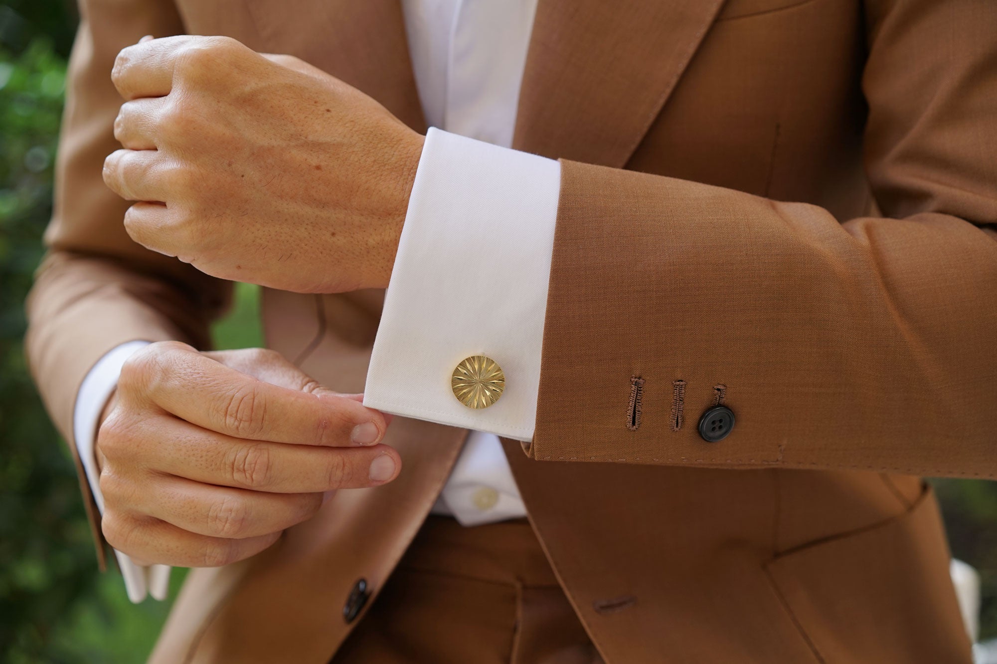 Mr Warhol Gold Cufflinks