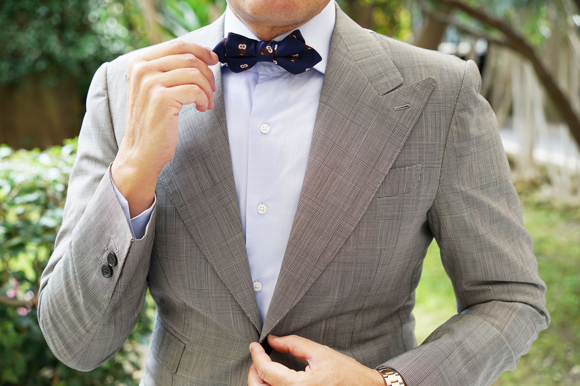 Northern Brown Owl Diamond Bow Tie