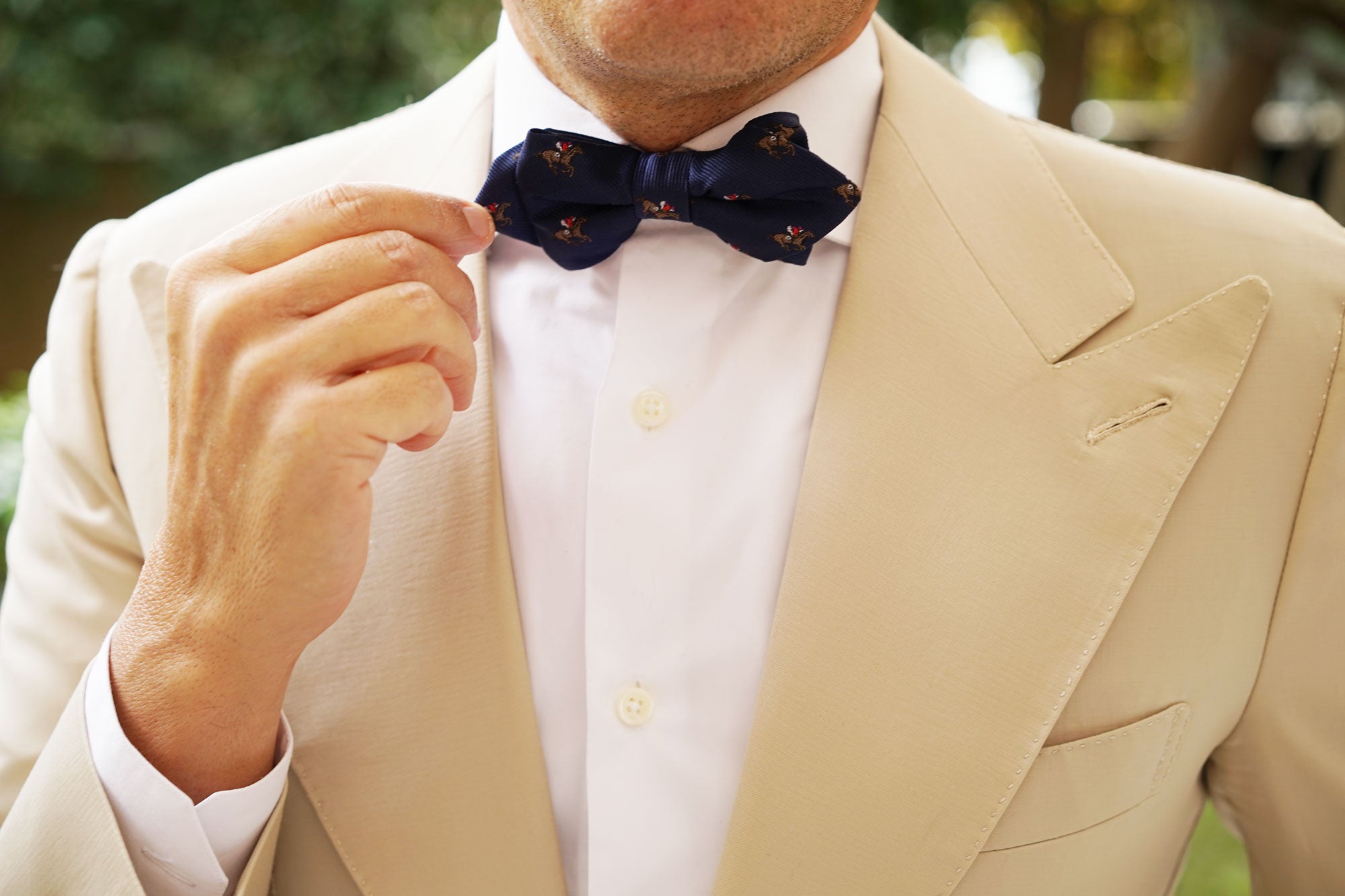 Melbourne Race Horse Diamond Bow Tie