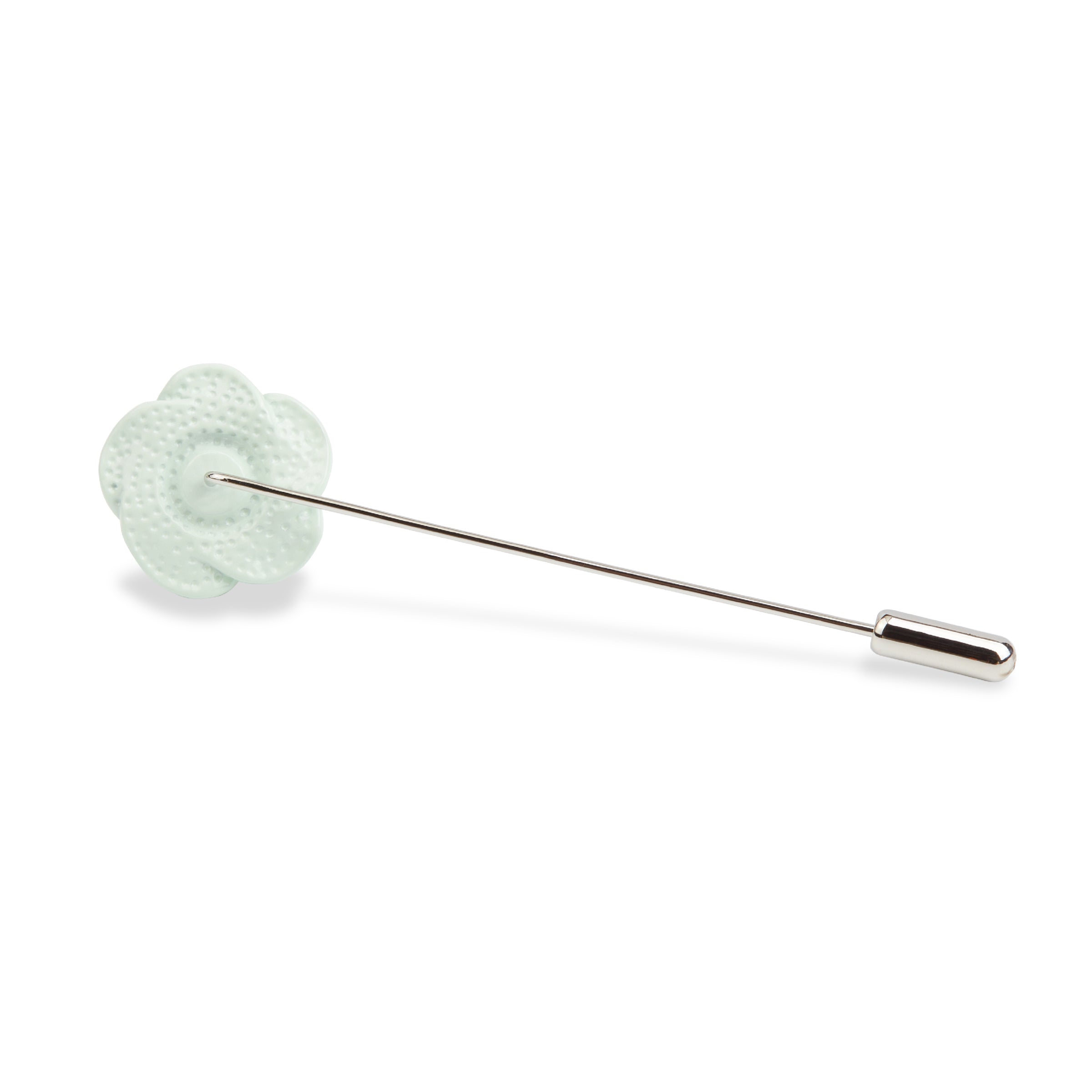 Pastel Mint Green Rose Metal Lapel Pin