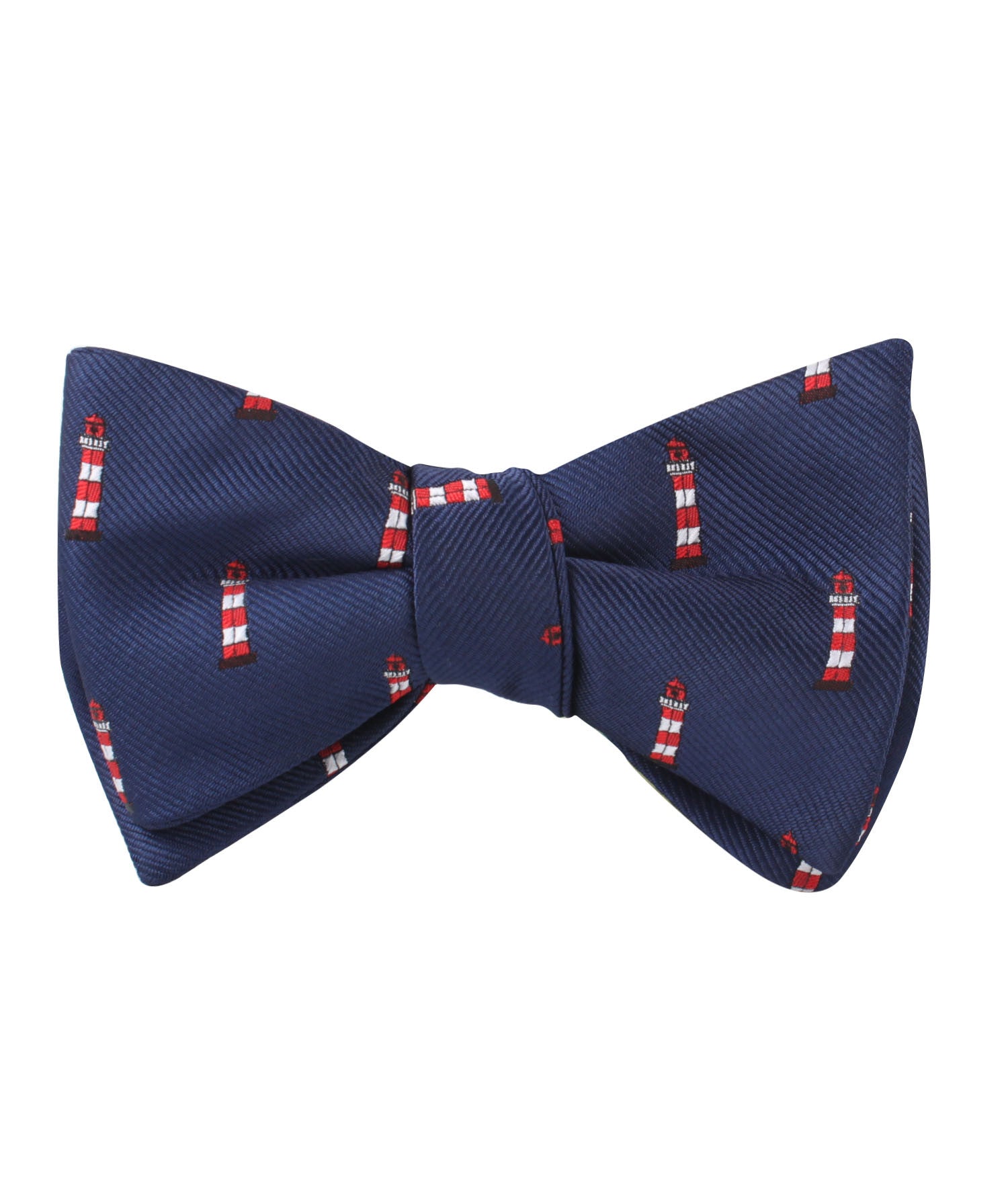 Nautical Lighthouse Self Bow Tie