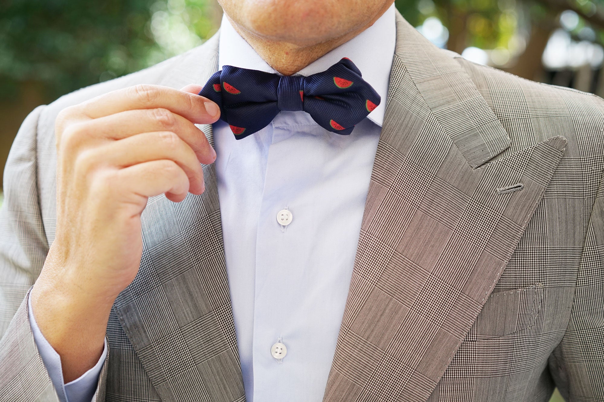 Watermelon Diamond Bow Tie