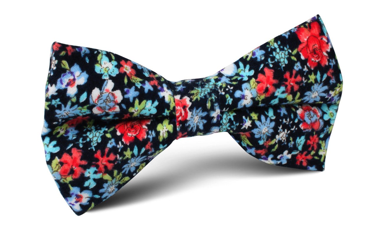 Hawaiian Floral Bow Tie